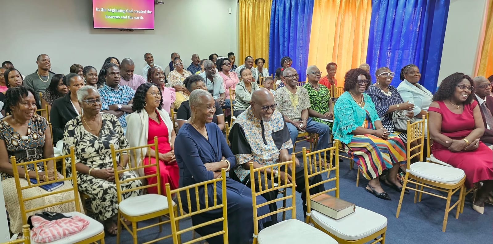 Congregation worshipping together at Tabernacle of His Glory